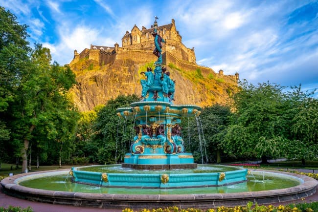 Edinburgh Castle in Scotland